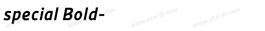 special Bold字体转换
